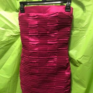 Fuschia colored dress